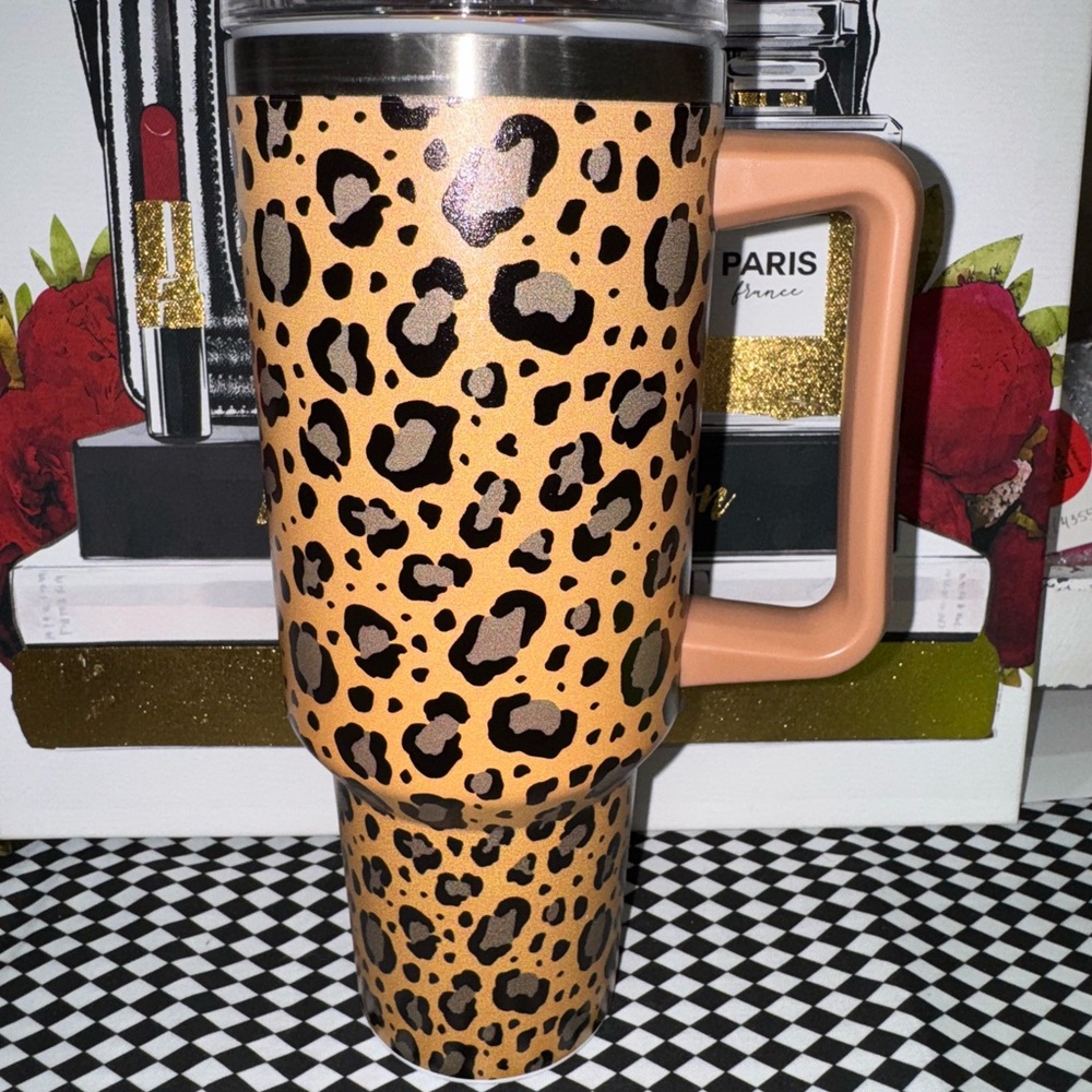 Leopard Print 40oz Tumbler